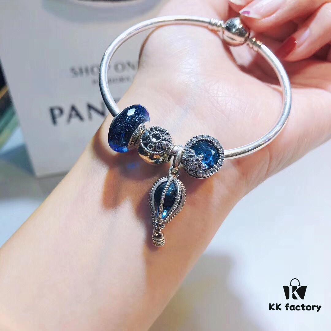 Pandora Blue Hot Air Balloon New Arrival! Premium Quality Replica with Official Store Materials, Perfect Craftsmanship Comparable to Authentic Version