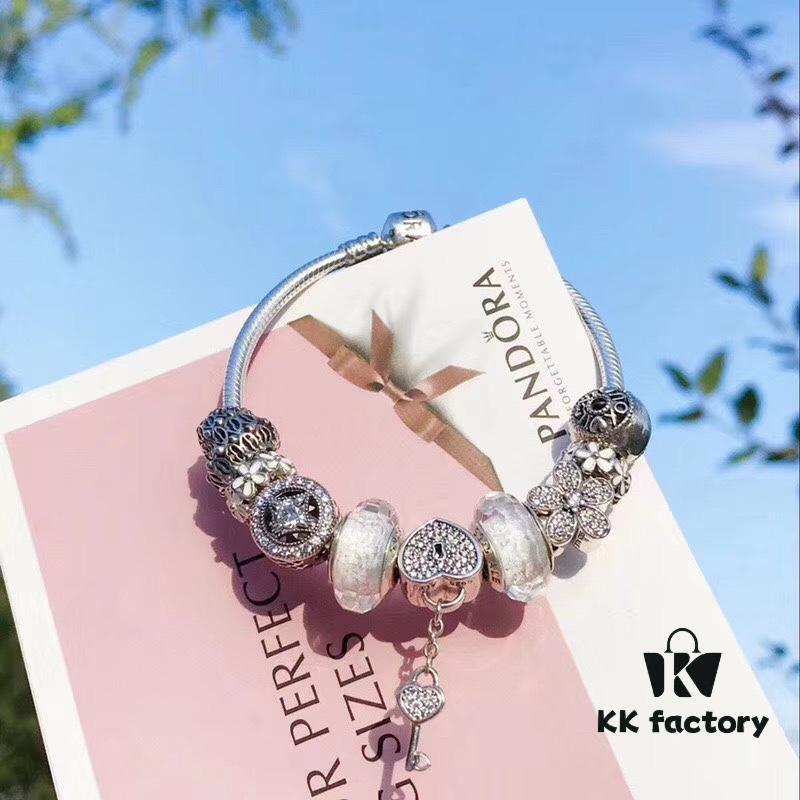 Proxy Purchase Level Pandora Silver Wire White Fresh Sparkling Diamond Key New Arrival