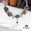 Proxy Purchase Level Pandora Silver Wire White Fresh Sparkling Diamond Key New Arrival