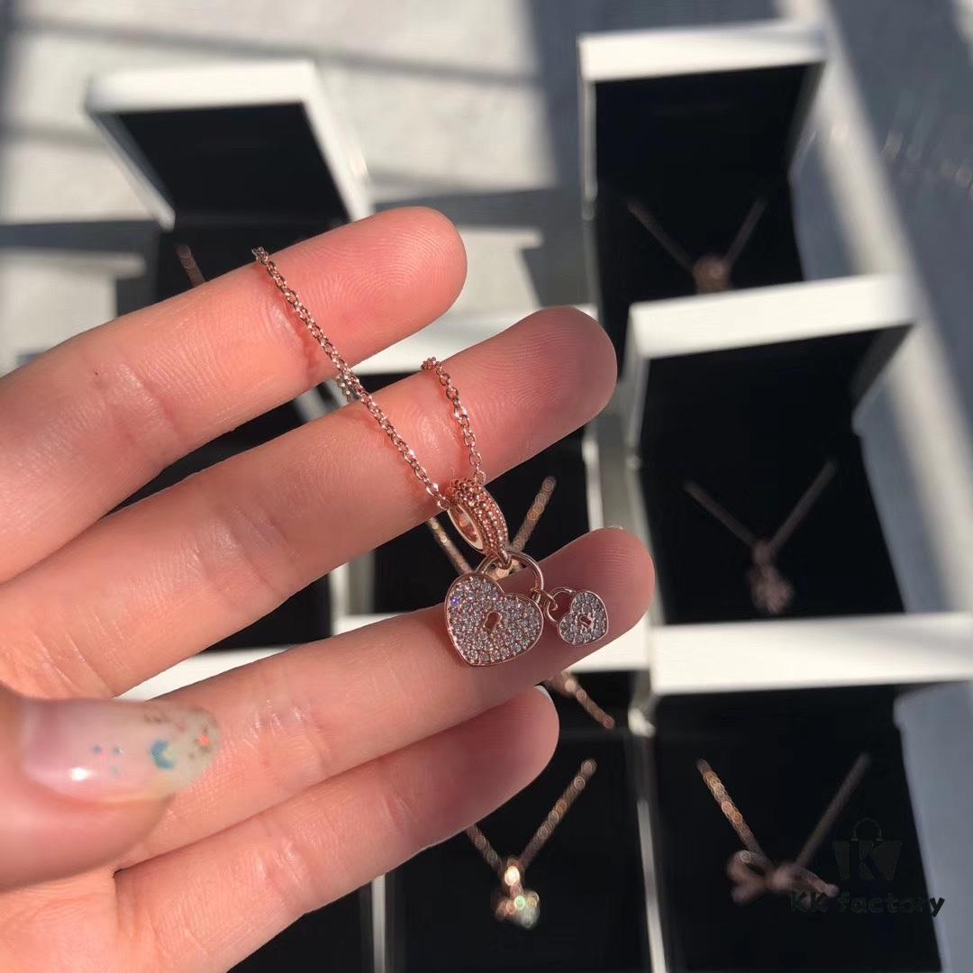 Pandora Heart Lock Necklace