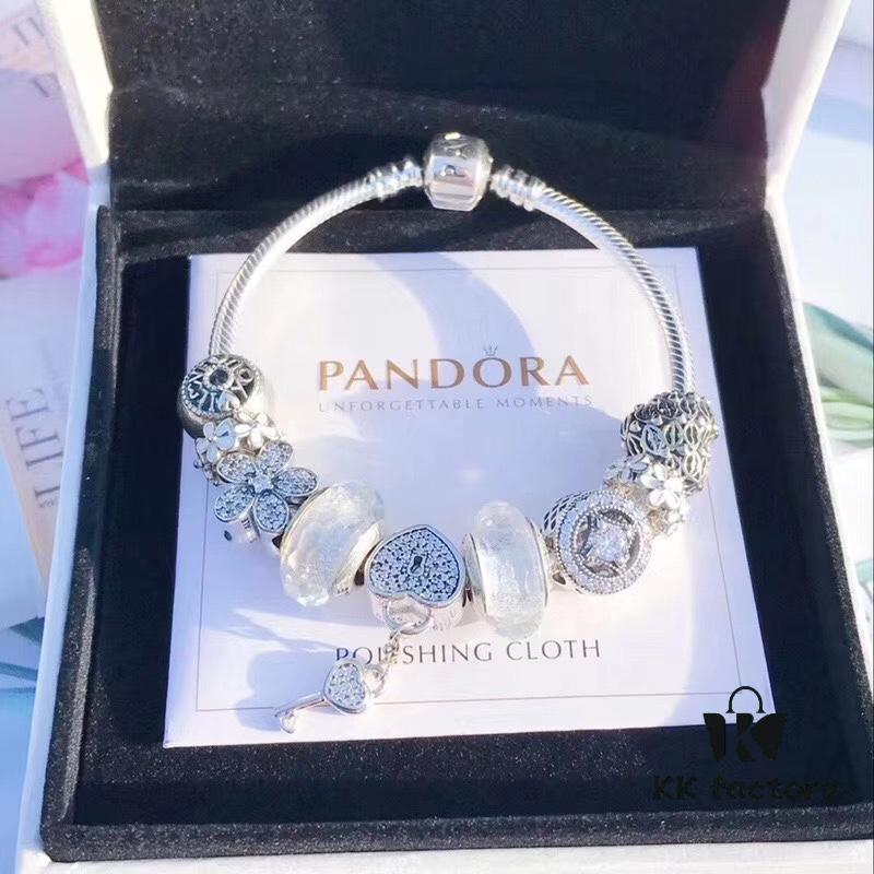 Proxy Purchase Level Pandora Silver Wire White Fresh Sparkling Diamond Key New Arrival