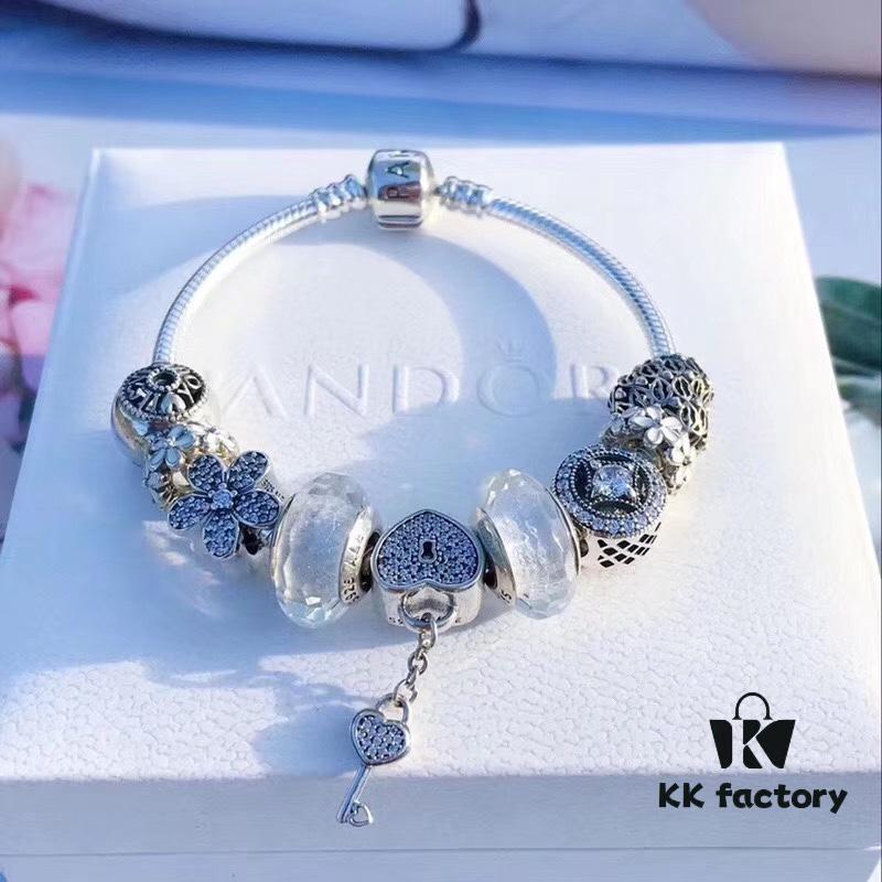 Proxy Purchase Level Pandora Silver Wire White Fresh Sparkling Diamond Key New Arrival