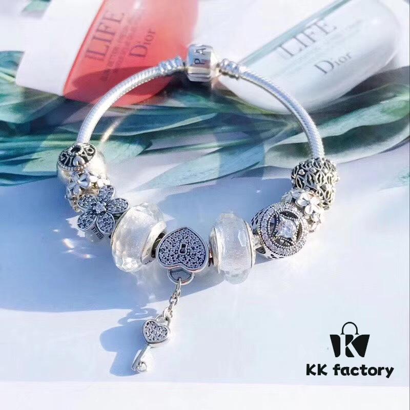 Proxy Purchase Level Pandora Silver Wire White Fresh Sparkling Diamond Key New Arrival