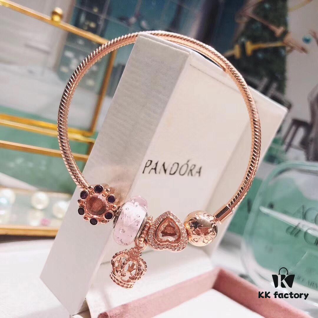 Pandora Pink Bubble Rose Crown New Arrival! High-Quality Replica with Authentic Materials, Perfect Craftsmanship Comparable to Original