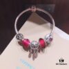 Pandora Rose Dream Catcher New Arrival! Red faceted glass, Love round bead, smiling lip charm, beautifully symbolic dream catcher pendant