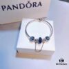Pandora Pandora Brilliant Blue Heart Chain New Arrival!