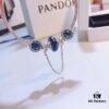Pandora Pandora Brilliant Blue Heart Chain New Arrival!