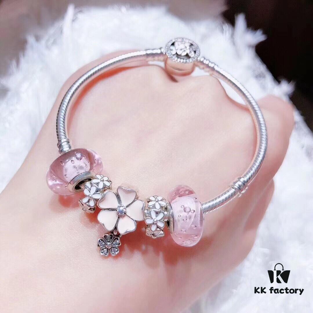 Pandora Pink Bubble Flower Limited Edition! Premium Craftsmanship with Authentic Materials, Perfect Replica of Official Store Quality
