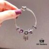 Pandora Pandora Silver Deep Purple Dream Catcher New Arrival! Highest Quality on Market, Supports Counter Cleaning! Made with Counter Materials, Perfect 1:1 Craftsmanship!