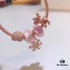 Pandora Rose Pink Silver Thread Reindeer Snowflake Bracelet