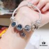 Pandora Midnight Blue Star ⭐️ New Arrival! High-Quality Replica with Original Materials, Featuring Sparkling Midnight Blue Cat's Eye, Vintage Night Sky Openwork Moon & Stars, Crown-Embellished Cat's Eye, Daisy Flower Clip, Carriage Charm, and Sparkling Star Pendant