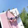 Pandora Pandora Purple Heart Key 🔑 New Arrival! Made with Counter Material for One-to-One Perfect Craftsmanship, Quality Rivals Official Stores!