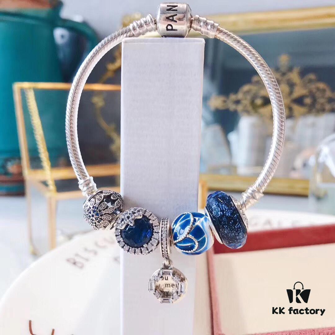 Pandora Pandora Brilliant Blue Ice Crystal New Arrival! Made with counter materials, one-to-one perfect craftsmanship, quality comparable to official counter!