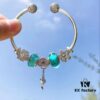Pandora Mint Heart Key New Arrival! High-Quality Replica with Authentic Materials