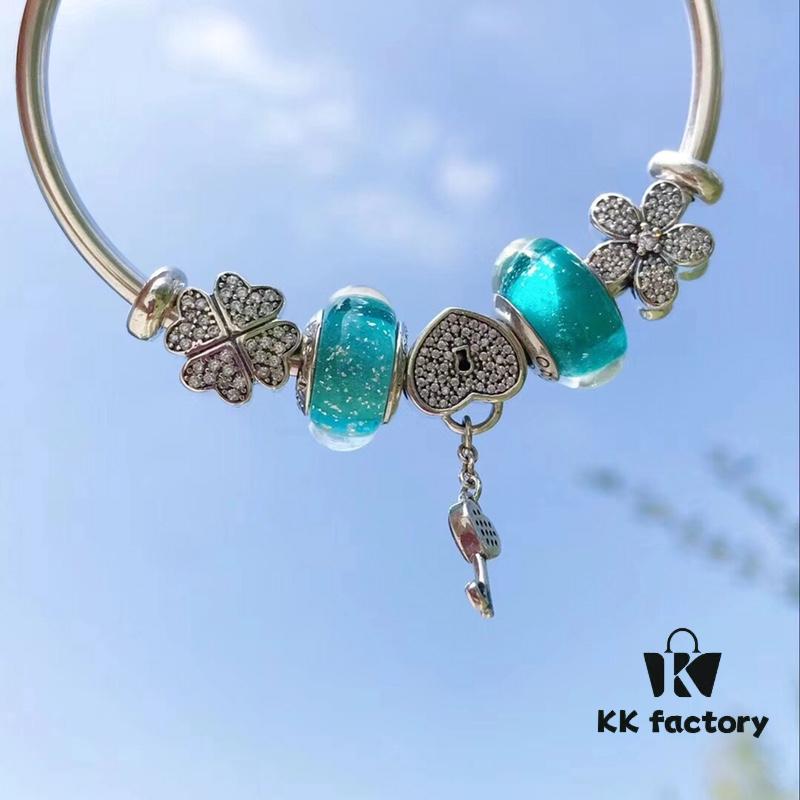 Pandora Mint Heart Key New Arrival! High-Quality Replica with Authentic Materials