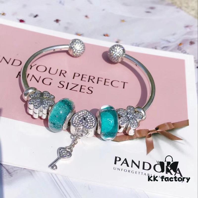 Pandora Mint Heart Key New Arrival! High-Quality Replica with Authentic Materials