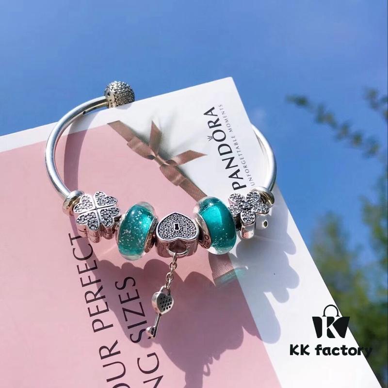 Pandora Mint Heart Key New Arrival! High-Quality Replica with Authentic Materials