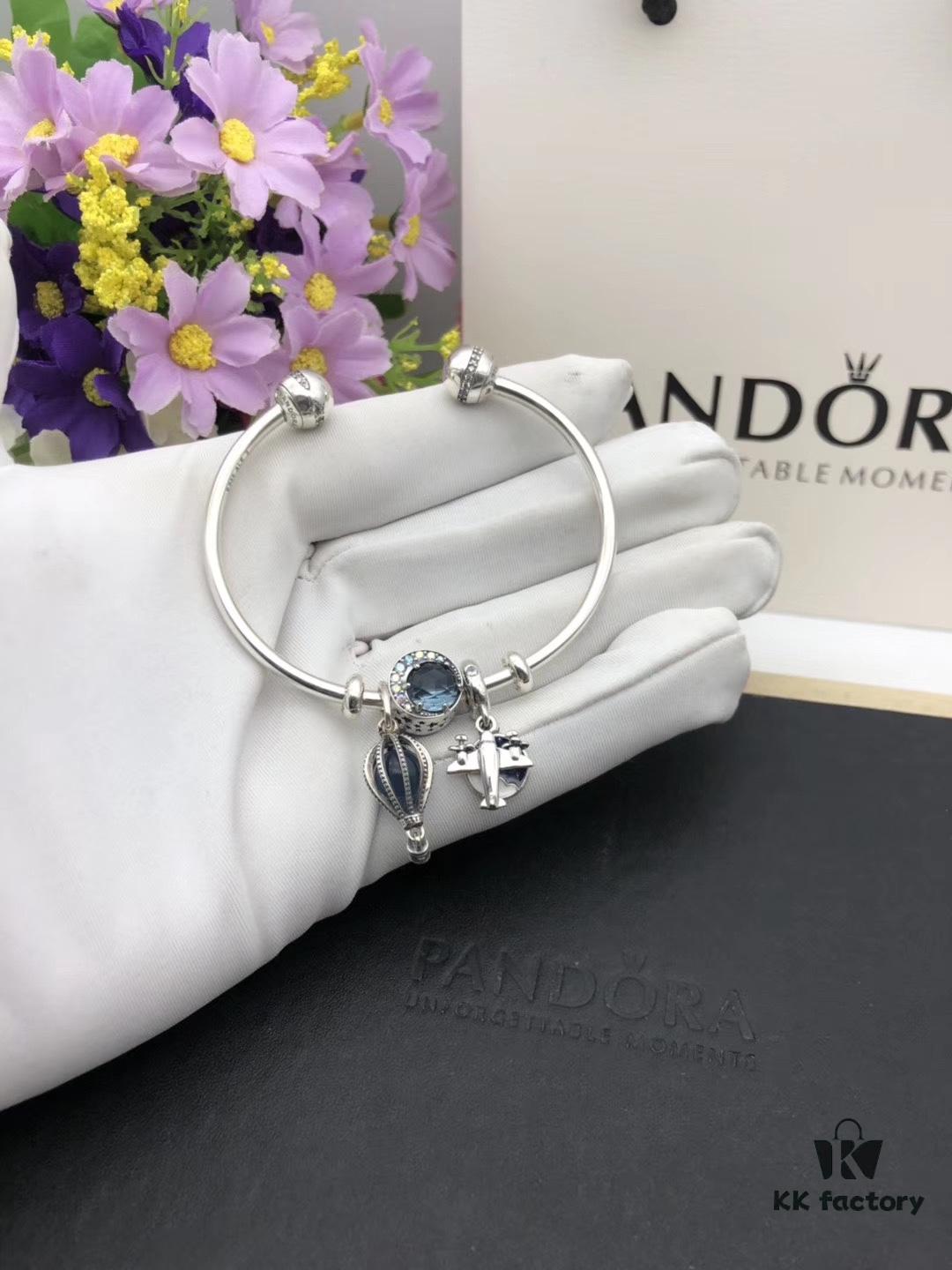 Pandora Li Jiaqi Same Style New Open Bangle Bracelet
