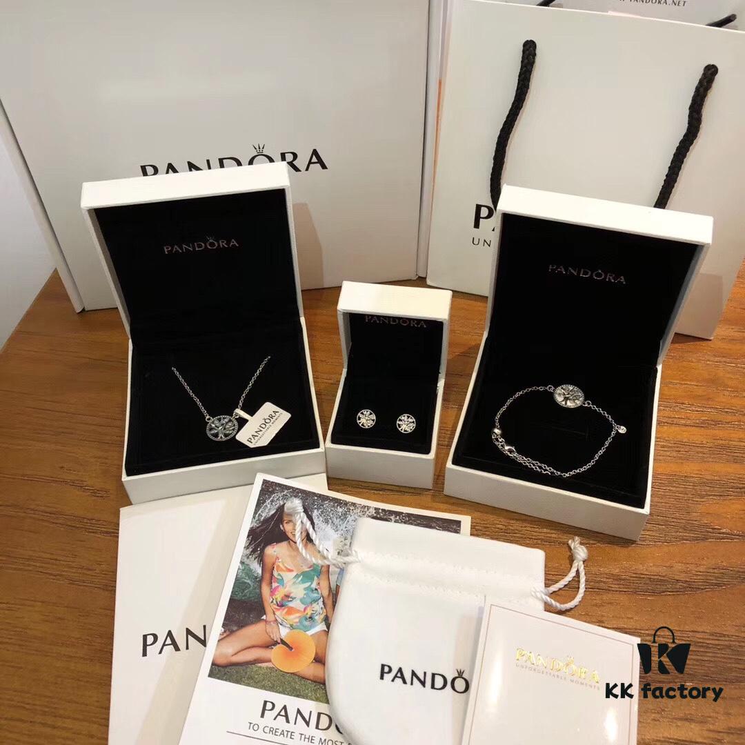 Pandora Official Website Same Style 'Tree of Life' Series Round Relief Pendant