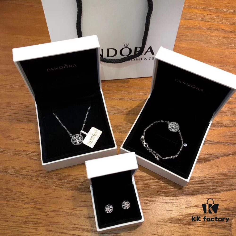 Pandora Official Website Same Style 'Tree of Life' Series Round Relief Pendant