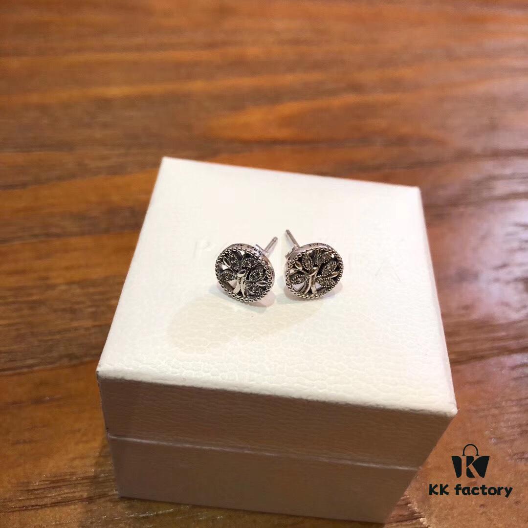 Pandora Official Website Same Style 'Tree of Life' Series Round Relief Pendant