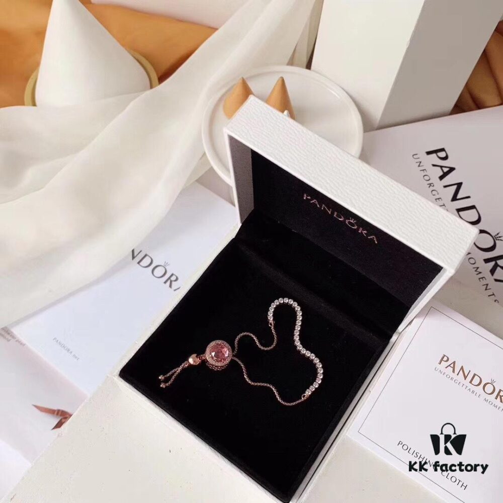 Pandora Official Website Blossoming Peach Blossoms Sparkling Bracelet