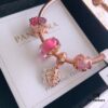 Pandora Magic Forest Rose Gold Bracelet Set with Acorn and Fallen Leaf Pendant & Sparkling Leaf Charm
