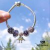 Pandora Bella in Sterling Silver with Purple Enamel and Sparkling Details - Imported Thai Original Design