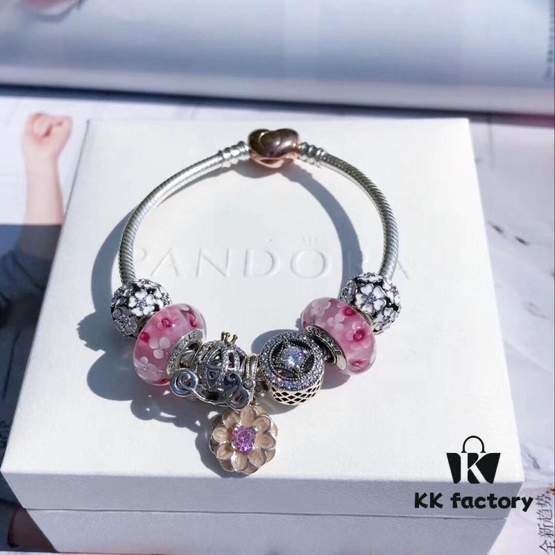 Pandora Pandora Peach Blossom Pink Enamel Flower New Arrival! Made with counter materials, perfectly crafted one-to-one, quality comparable to official store products!
