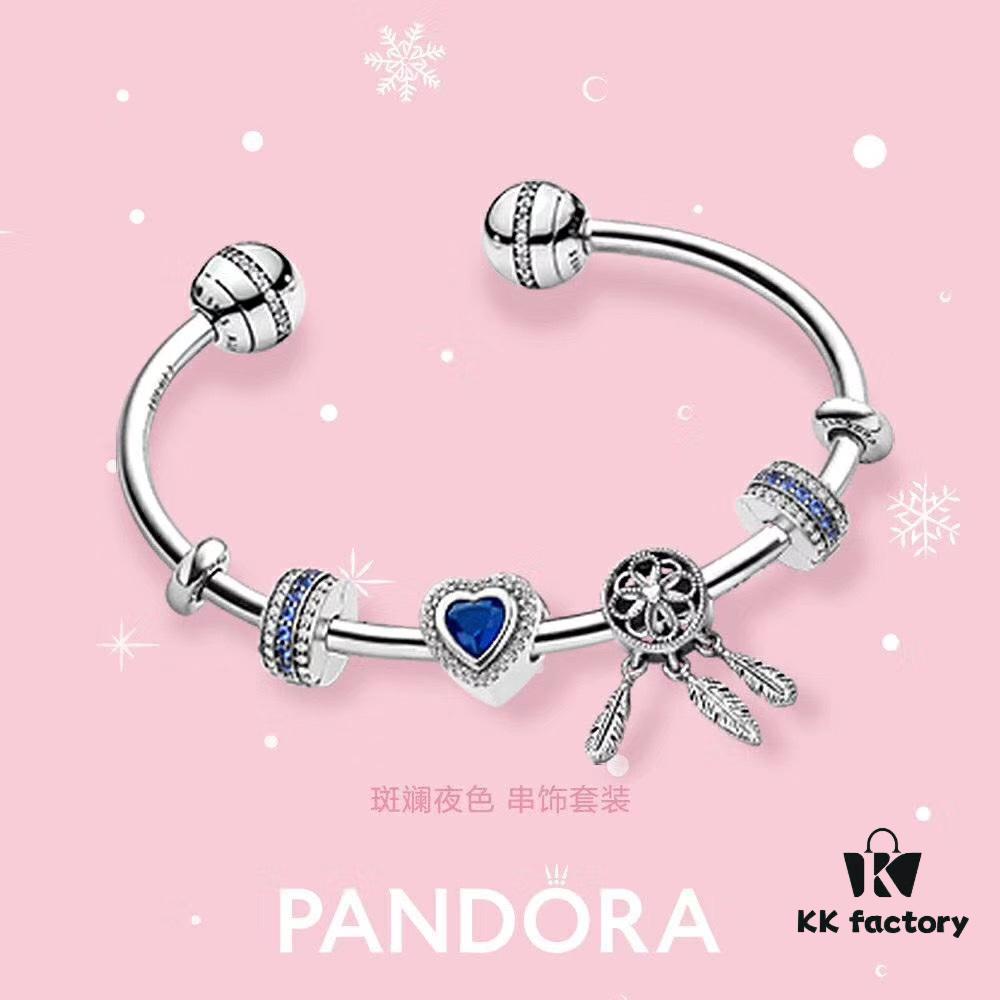 Pandora ❄️ New Year's Collection Recommended. Proxy Purchase Level Personalized Bracelet 925 Sterling Silver, Imported Eight Hearts and Eight Arrows Rhinestones, Full Weight and Quantity, Handcrafted Setting, Synthetic Cubic Zirconia, Enamel