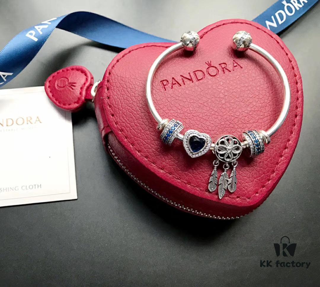 Pandora ❄️ New Year's Collection Recommended. Proxy Purchase Level Personalized Bracelet 925 Sterling Silver, Imported Eight Hearts and Eight Arrows Rhinestones, Full Weight and Quantity, Handcrafted Setting, Synthetic Cubic Zirconia, Enamel