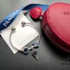 Pandora ❄️ New Year's Collection Recommendation | Premium Customizable Bracelet with 925 Sterling Silver, Imported Eight Hearts and Arrows Rhinestones, Enamel Accents