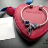 Pandora ❄️ New Year's Collection Recommendation | Premium Customizable Bracelet with 925 Sterling Silver, Imported Eight Hearts and Arrows Rhinestones, Enamel Accents