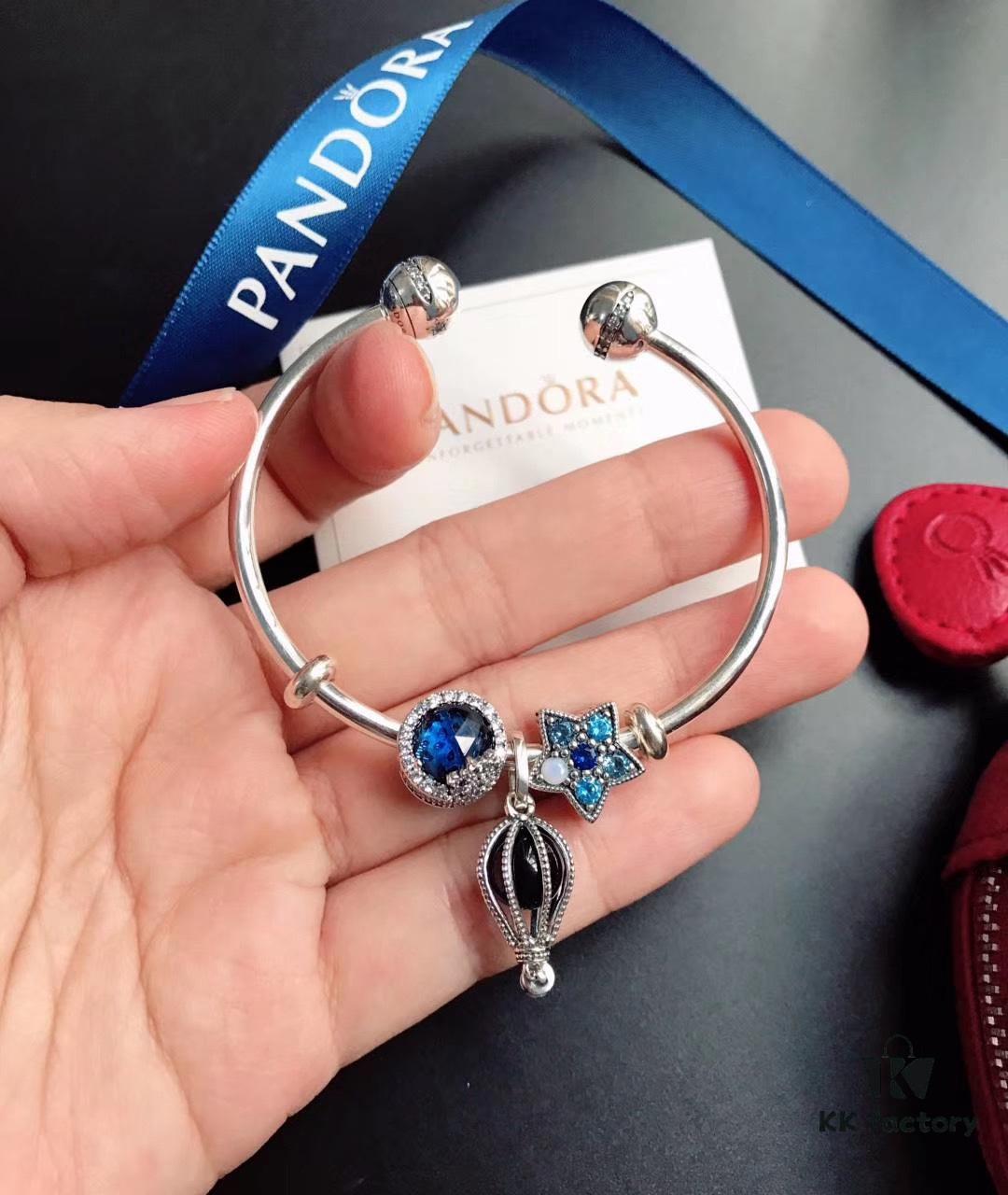 Pandora ❄️ New Year's Collection Recommendation | Premium Customizable Bracelet with 925 Sterling Silver, Imported Eight Hearts and Arrows Rhinestones, Enamel Accents