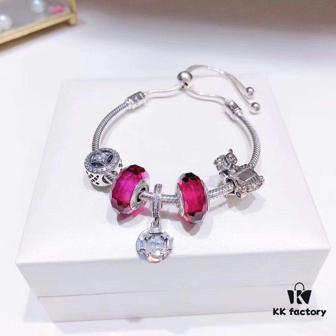 Pandora Rose Red Ice Crystal Sculpture ❄️ New Arrival! High-Quality ZP Material, Exquisite Craftsmanship Comparable to ZP