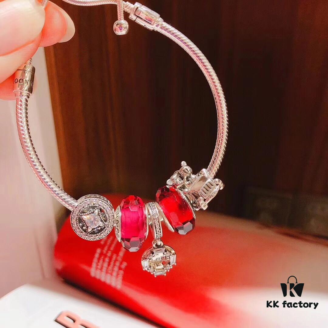 Pandora Rose Red Ice Crystal Sculpture ❄️ New Arrival! High-Quality ZP Material, Exquisite Craftsmanship Comparable to ZP