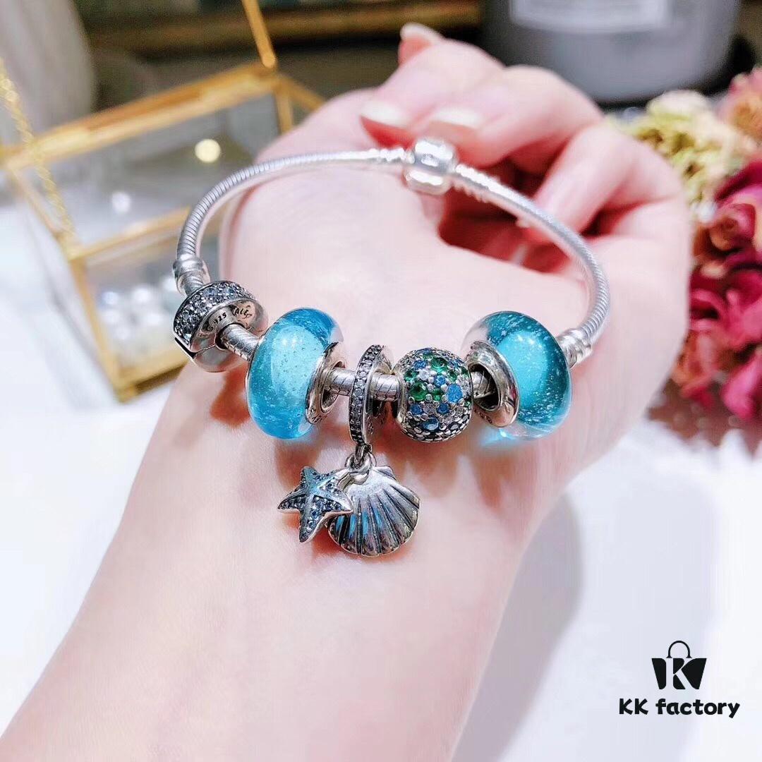 Pandora Night Glow Mint Summer Starfish New Arrival! 1:1 Perfect Craftsmanship with Store-Quality Materials