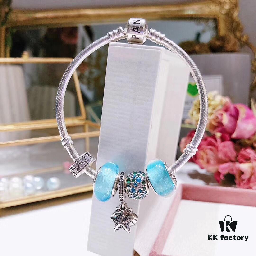 Pandora Night Glow Mint Summer Starfish New Arrival! 1:1 Perfect Craftsmanship with Store-Quality Materials