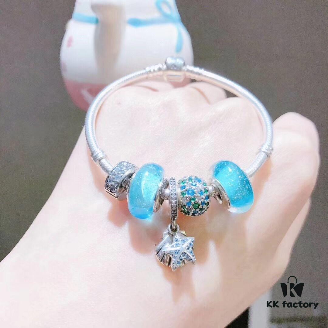 Pandora Night Glow Mint Summer Starfish New Arrival! 1:1 Perfect Craftsmanship with Store-Quality Materials