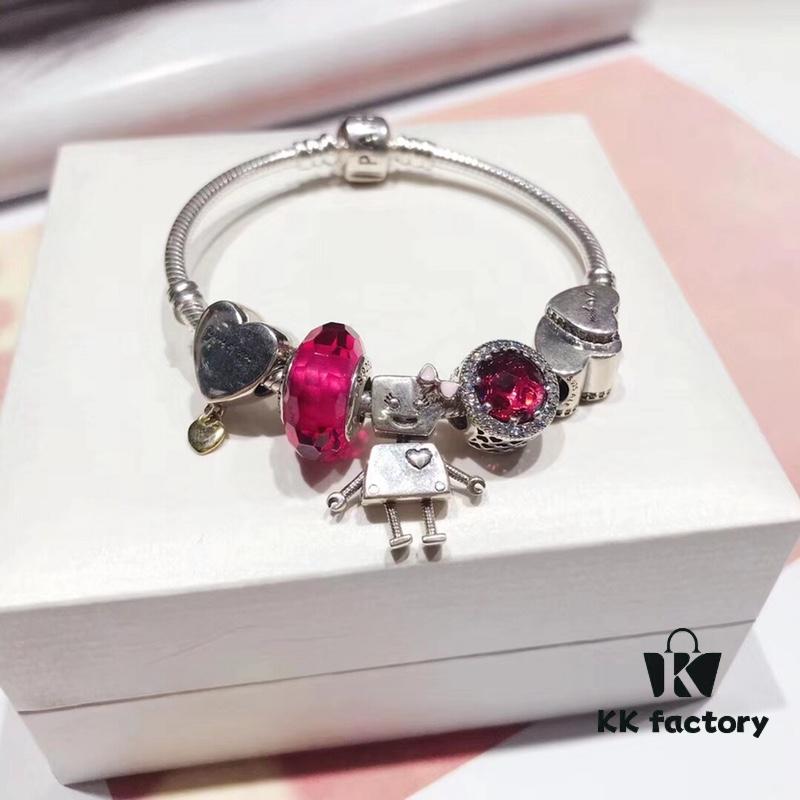 Pandora Enchanted Passionate Pink Bella Valentine's Day New Arrival! 1:1 Perfect Craftsmanship with Store-Quality Materials