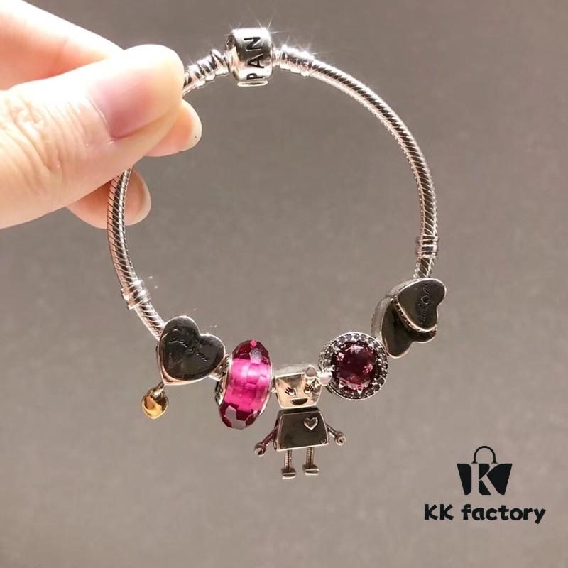 Pandora Enchanted Passionate Pink Bella Valentine's Day New Arrival! 1:1 Perfect Craftsmanship with Store-Quality Materials