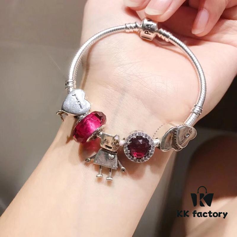 Pandora Enchanted Passionate Pink Bella Valentine's Day New Arrival! 1:1 Perfect Craftsmanship with Store-Quality Materials