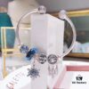 Pandora Pandora Shimmering Blue Snowflake ❄️ New Arrival! Perfectly crafted with counter materials, one-to-one replication, quality comparable to official store products! Featuring faceted shimmering blue glass, sparkling diamond-cut beads, openwork star and moon design, symbolic dream-catcher pendant, blue snowflake ❄️ charm. Comes with original counter packaging!