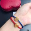Pan Family New Year Matching Red String Bracelets, Red and Blue Couple Set, Symbolizing Undying Love, 925 Sterling Silver with 18K Thick Gold Plating, Customizable Size