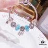 Pandora Night Glow Mint Dreamcatcher Necklace – High-Quality Reproduction with Authentic Materials