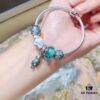 Pandora Mint Parrot New Arrival! Mint Glass with Silver Wire Facet, Double Heart for Valentine's Day, Green Sparkling Bead, Blue Twisted Love, Parrot Pendant