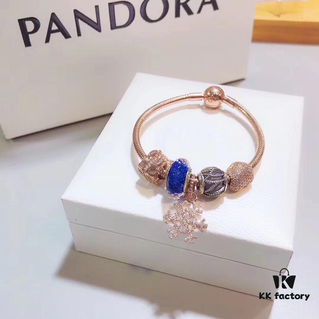Pandora Rose Snowflake ❄️ New Arrival! High-Quality Replication Using Counter Materials, Perfect Craftsmanship Comparable to Authentic Store Quality