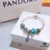 Pandora Mint Parrot New Arrival! Mint Glass with Silver Wire Facet, Double Heart for Valentine's Day, Green Sparkling Bead, Blue Twisted Love, Parrot Pendant