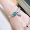 Pandora Mint Parrot New Arrival! Mint Glass with Silver Wire Facet, Double Heart for Valentine's Day, Green Sparkling Bead, Blue Twisted Love, Parrot Pendant