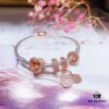 Pandora Rose Shining Heart New Arrival! ZP Material, Exquisite Craftsmanship, Quality Comparable to ZP! Rose Pink Heart with Sparkling Double Hearts, Comes with Packaging!
